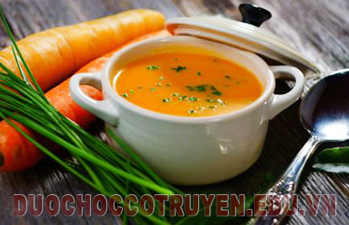 Món ăn bài thuốc súp cà rốt